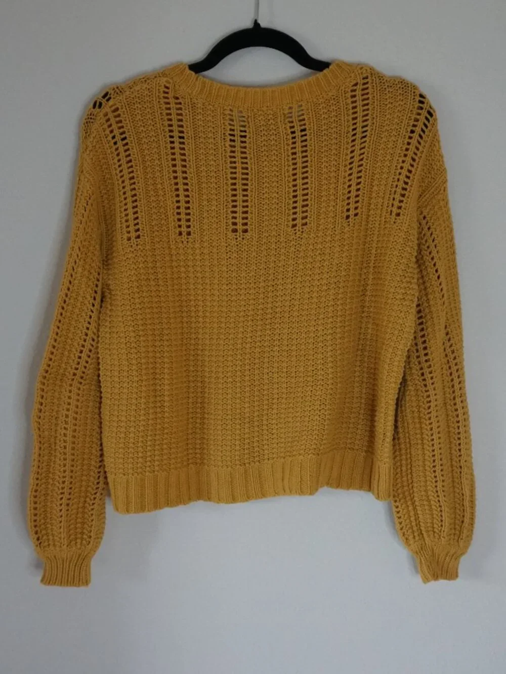 American Eagle Mustard Yellow Knit Sweater